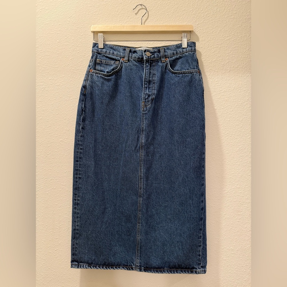 Reformation Jean Midi Skirt